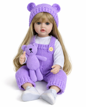 Реалістична Кукла Реборн 55 см повністю силіконова Doll Reborn Baby Born К0100317