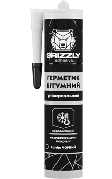 Герметик бітумний морозостійкий універсальний 310мл Чорний GRIZZLY