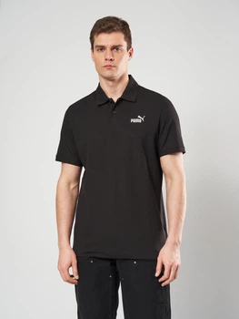 Поло длинное мужское Puma Essentials Foundation 68255201 L Black (4067983317866)