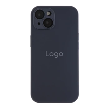 Чехол-накладка стеклянный матовый с защитой камеры Matte AG-Glass для iPhone 15 Graphite Black