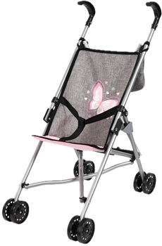 Коляска для ляльок Bayer Design з сумкою Сіра 30533AF (4003336420166)