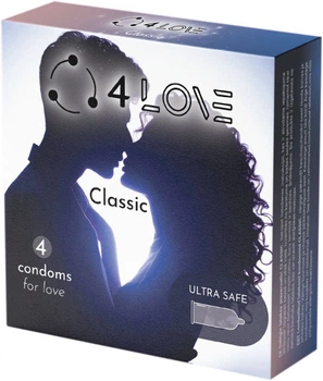 Презервативи 4LOVE Classic 4 шт (4770416004867)