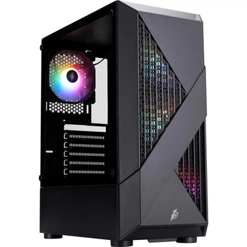 Корпус 1stPlayer F3-A-BK-4F1 Black без БП