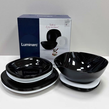 Сервиз столовый 19 предметов Luminarc Carine Black-White V8305
