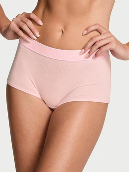 Жіночі трусики Victoria's Secret (2267746994) Logo Cotton Boyshort XL рожеві