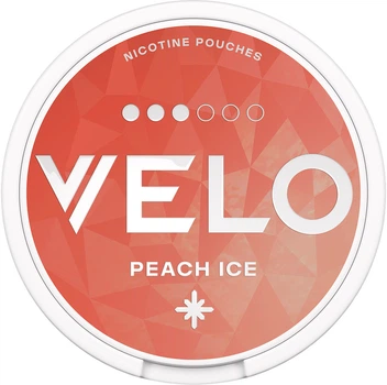 Безтабачные никотиновые подушечки Velo Peach Ice Классический (4820270365472)
