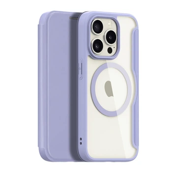 Чохол - книжка Premium Dux Ducis Skin X Pro with MagSafe для iPhone 15 Pro Purple