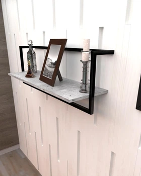 Настенная полка в стиле лофт EcoLoft Скайлін DSP-1410-10 ДСП Бетон