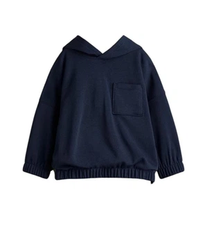 Дитяче худі для дівчинки H&M 122 см Темно-синє (26012706)
