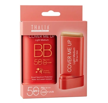 Солнцезащитный ВВ крем-сток для лица с SPF 50 Thalia Light Medium, 20 мл