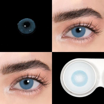 Сині контактні лінзи ELITE Lens Айс Блу 2 шт