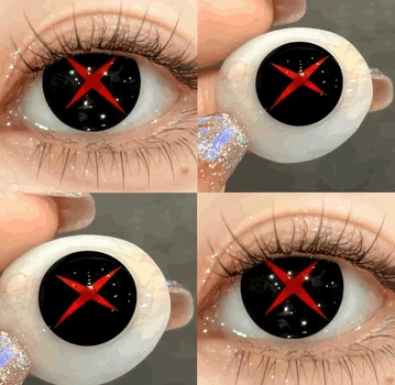 Чорні контактні лінзи ELITE Lens Кнейв 2 шт