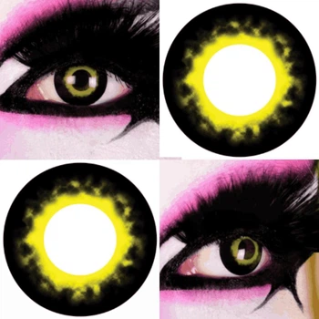 Чорні контактні лінзи ELITE Lens Хаос 2 шт