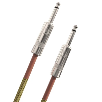 Кабель инструментальный D'ADDARIO PW-BG-10TW Custom Series Braided Instrument Cable - Tweed (3m)