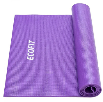 Коврик спортивный для фитнеса и йоги 1730х610х6мм Ecofit MD9010 фиолетовый для дома и спортзала