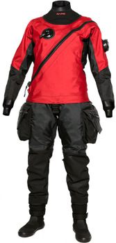 Сухой гидрокостюм Bare X-Mission Tech Dry Womens черно/красный Черно-красный S
