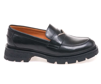 Лофери жіночі Anemone PY6258A-10A/BLACK LEATHER 39 Чорний