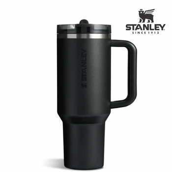 Термочашка Stanley The Quencher ProTour Flip Straw Tumbler 40 oz (1,182 л) Черная