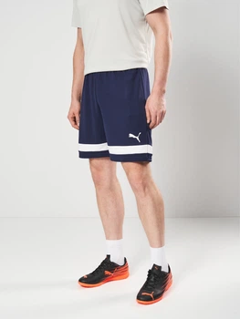 Спортивные шорты для футбола мужские Puma Individualrise Shorts 65899806 M Navy-White (4099685977628)