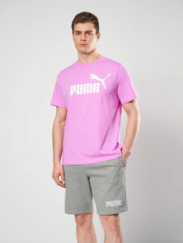 Футболка хлопковая длинная мужская Puma Essentials Foundation 68253374 S Mauve Pop (4069161708787)