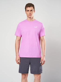 Футболка хлопковая длинная мужская Puma Essentials Foundation 68253574 2XL Mauve Pop (4069161708657)