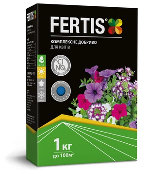 Удобрение для цветов NPK 12-8-16 + ME 1 кг FERTIS