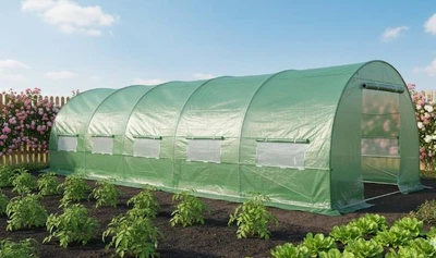 Теплица тоннель 3×8×2 м (24 м2) Cultivo с двойными дверями
