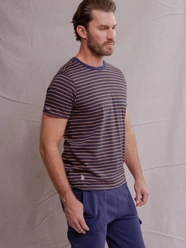 Футболка хлопковая длинная мужская U.S. Polo Assn 11A530-2100A(Golden Brown A530) XL Коричневая (786660171778)