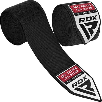 Бинти RDX HAND WRAPS 2.5 METER черный Дети 2,5м HWJ-RB
