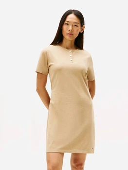 Плаття коротке жіноче літнє Tommy Hilfiger XW05963-A0A(Beige Heather) XS Бежеве (198296275285)