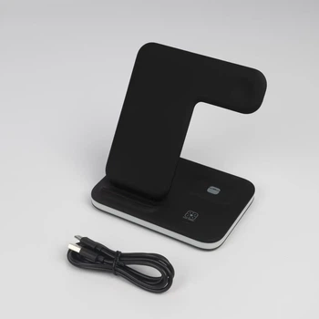 Беспроводная зарядная станция Wireless Charge 4 в 1 (телефоны, наушники, часы).