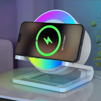 Зарядний пристрій з Bluetooth-динаміком та нічним світлом без бренда