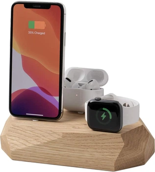 Тройная зарядная станция Oakywood 3in1 для iPhone