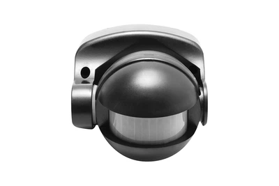 Датчик движения CR-1, макс. 1200 Вт, угол обнаружения 180°, м 10 м ± 1.8- 2.5 м, IP44, черный - CR-CR1000-10