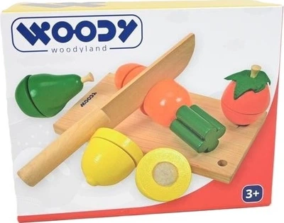 Ігровий набір WoodyLand Нарізання на дошці Фрукти 90081 00817 (8591864900817)