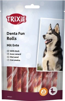 Ласощі Trixie Denta Fun Rolls with Duck для собак Паличка для чищення зубів з качкою 12 см 80 г 10 шт (4011905313719)