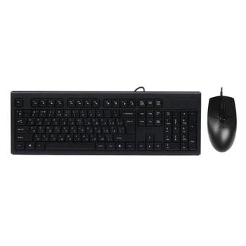 Комплект (клавиатура и мышь) A4Tech KR-8372S, USB, 1.5m, Black