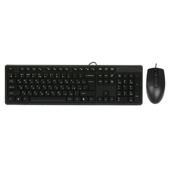 Комплект (клавіатура та миша) A4Tech KK-3330S, USB, 1.5m, Black