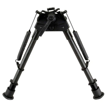 Сошки Vector Optics Carbon Fiber Swivel Bipod на антабку (висота 23 - 34.5 см) з перехідником на Weaver/Picatinny