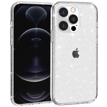 Блестящий силиконовый чехол на Apple iPhone 17 Pro (6.3") (Clear) Epik (232847)