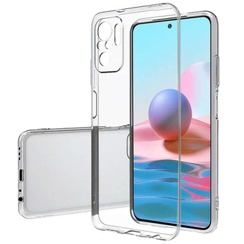 Ультратонкий силиконовый чехол 1,5 мм с защитой камеры для Xiaomi Redmi Note 10 / Note 10s (Бесцветный (прозрачный)) Epik (55681)