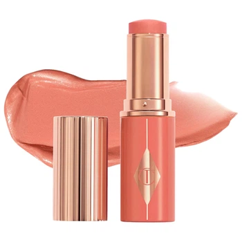 Легкі кремові рум'яна-стік Charlotte Tilbury у персиковому відтінку Peachy Glow, 9g