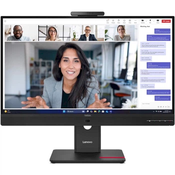 Монитор с вебкамерой 27" Lenovo ThinkVision T27QD-4v IPS 2560x1440 120 Гц 350 кд/м² GbE Eclipse Black (64B8UAT1UA)