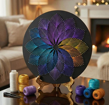 Набір для творчості String Art "Квітка" Ø 50 см