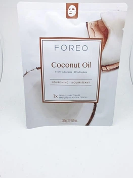 Тканевая смарт-маска для обезвоженной кожи Foreo Coconut oil sheet mask