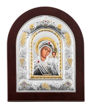 Срібна ікона "Богородиця з Ісусом" 21х15см Prince Silvero (MA/E3106bx)