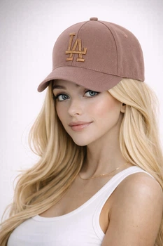 Молодежная кепка с вышивкой Лос Анджелес (Los Angeles) One-size 54-57см Мокко