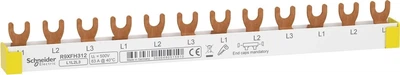Шина з'єднувальна вилочна Schneider Electric Resi9 K60 63 A 3-полюсна 12 модулів (R9XFH312)