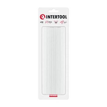 Комплект клеевых стержней флуоресцентных, 11,2×200 мм, 12 шт. INTERTOOL RT-1038