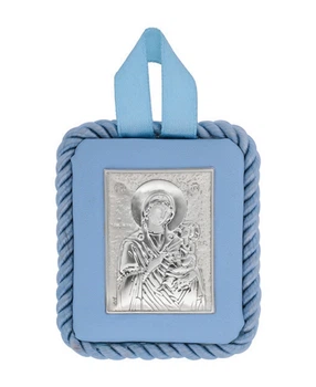 Дитяча іконка в візочок для хлопчика 6,5х5,5см Prince Silvero (ed1007-c)